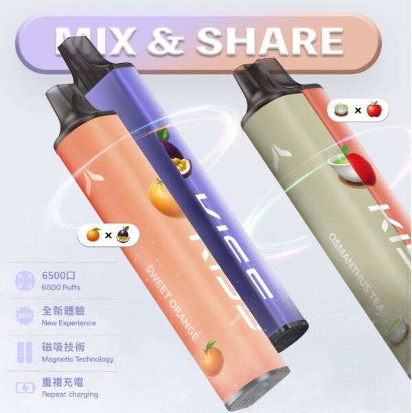 凱斯KISS 6500口拋棄式 一次性電子煙：圖片 2